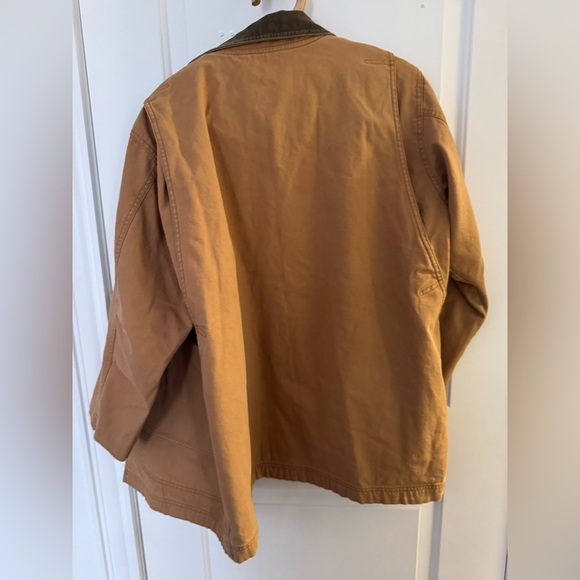 Vintage LL Bean Large Chore Barn Jacket Plaid Flannel Lined Womens - Picture 5 of 5